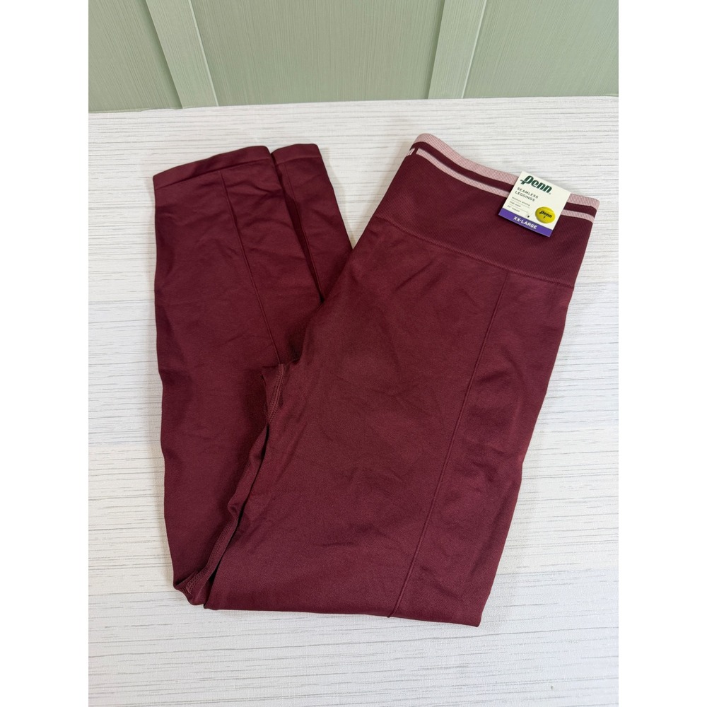 Penn Womens XXL Seamless Leggings High Waist Windsor Wine PEGF26158 NEW